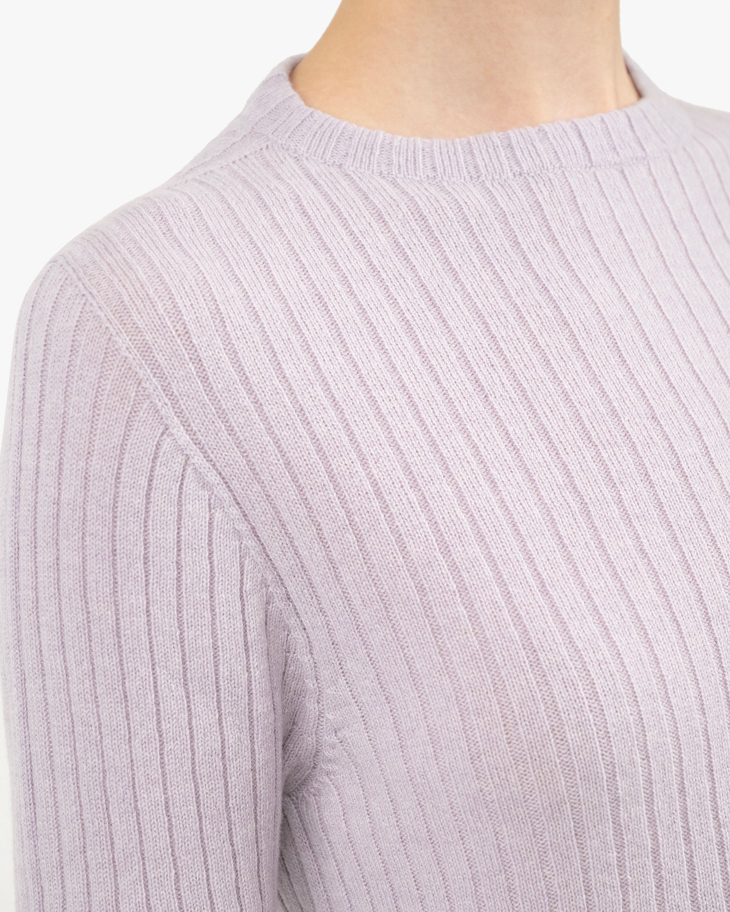Brera 3/4 Sleeves Sweater - Lilac Cashmere