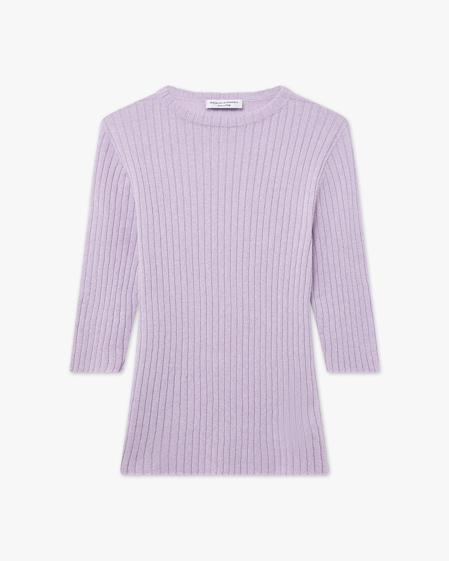 Brera 3/4 Sleeves Sweater - Lilac Cashmere