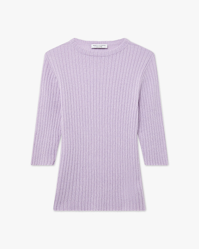 Brera 3/4 Sleeves Sweater - Lilac Cashmere