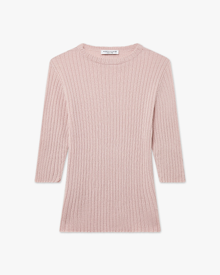 Brera 3/4 Sleeves Sweater - Rose Cashmere