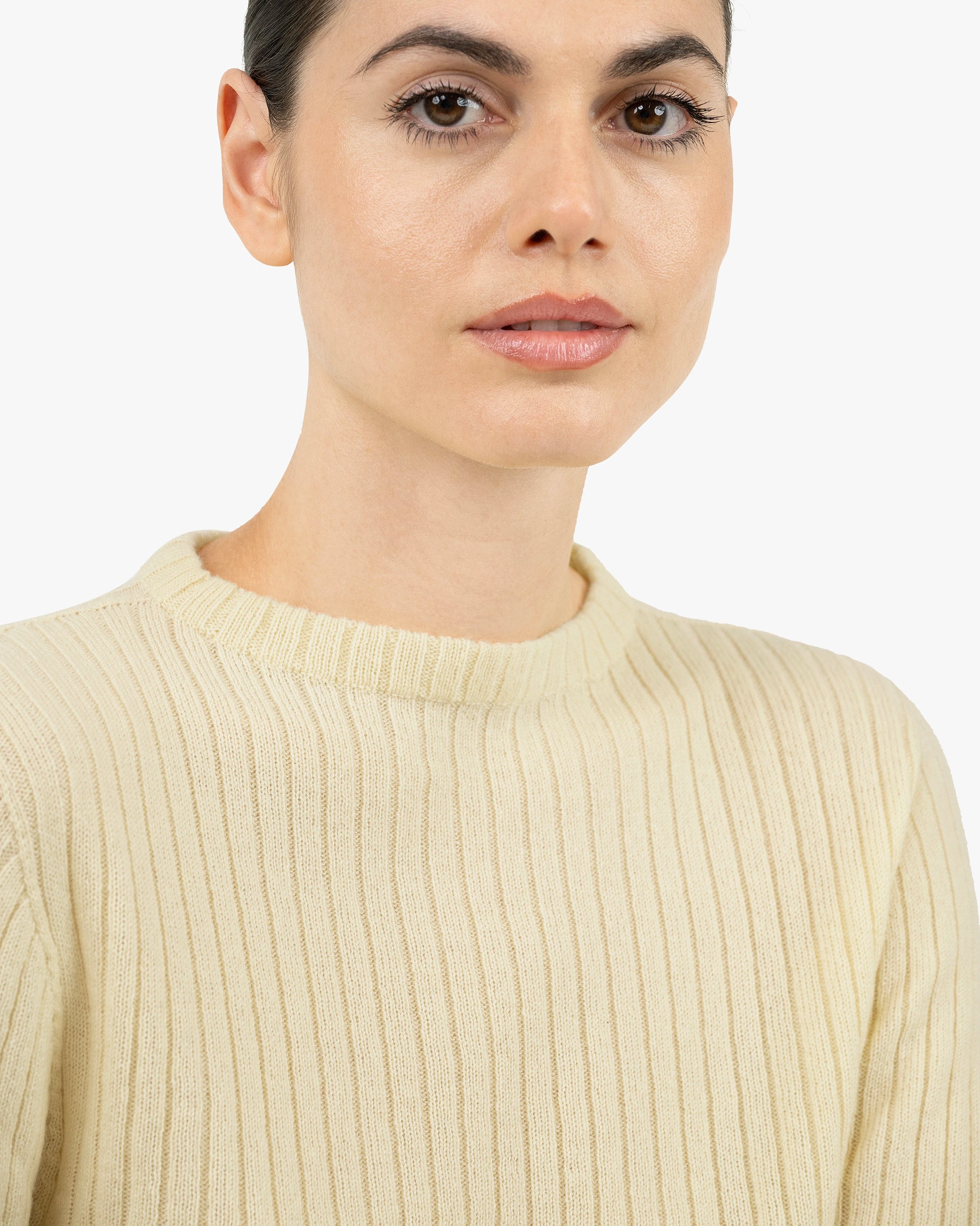 Brera 3/4 Sleeves Sweater - Yellow Cashmere