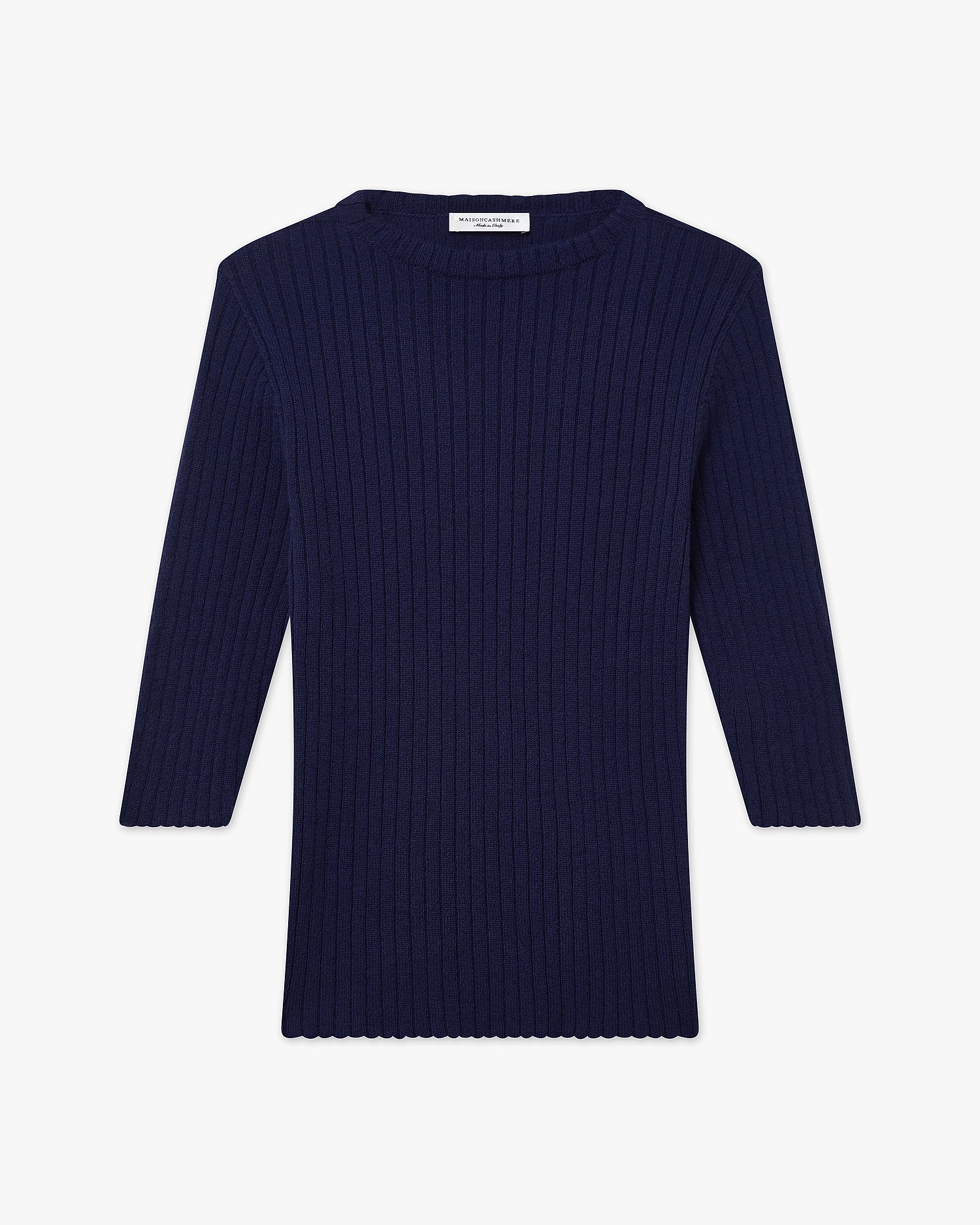 Brera 3/4 Sleeves Sweater - Blue Cashmere