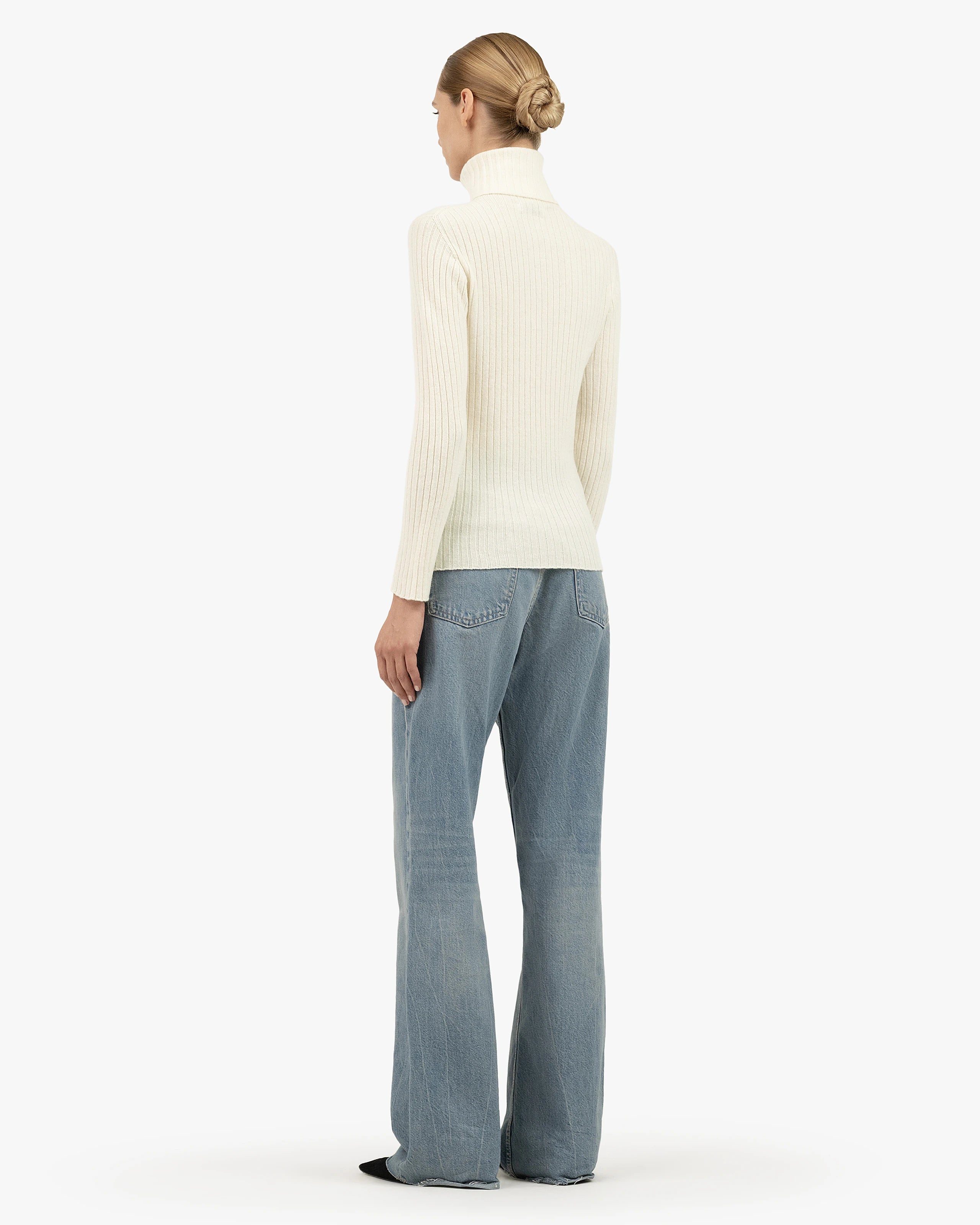 Women's Brera Turtleneck Sweater - White Cashmere