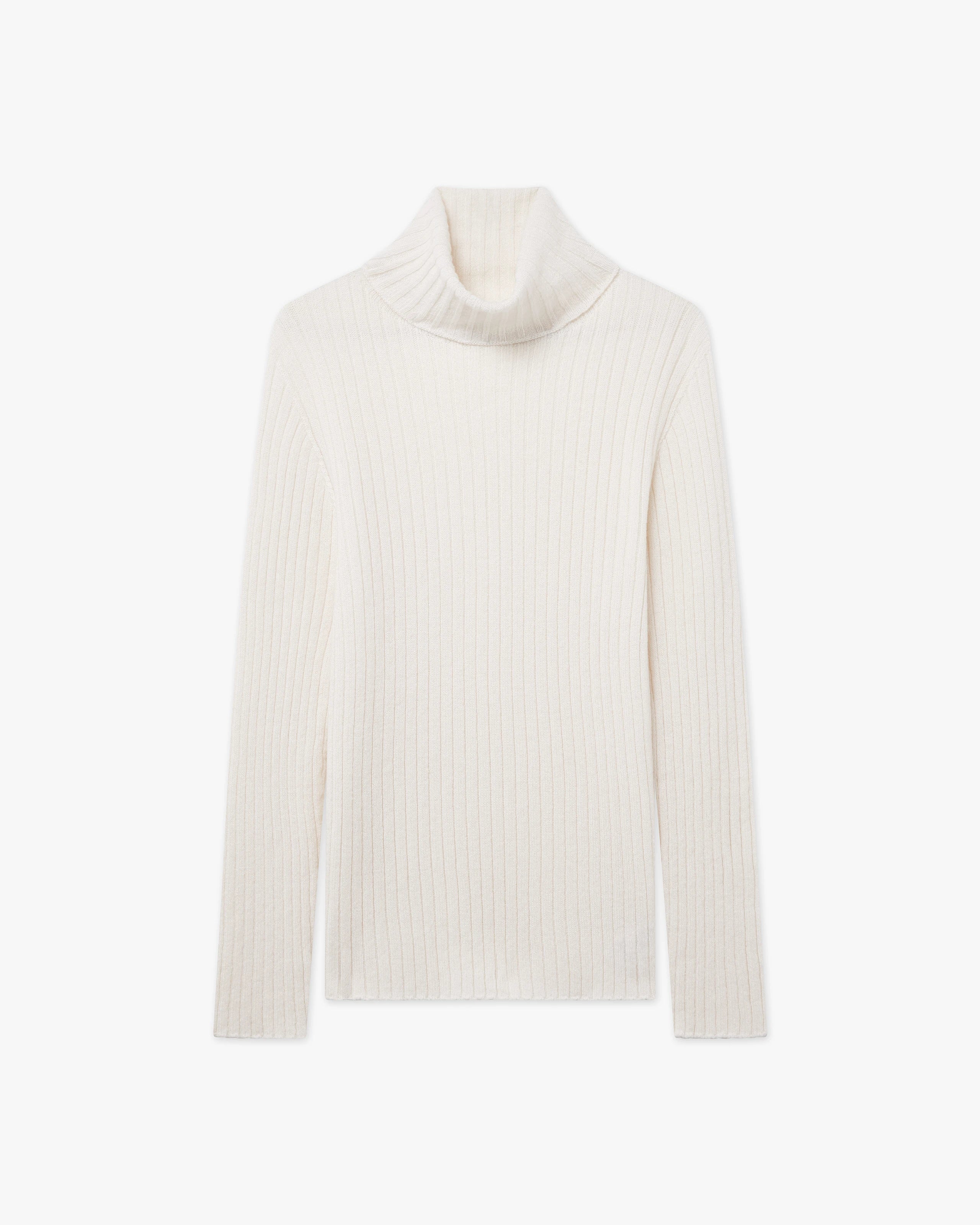 Women's Brera Turtleneck Sweater - White Cashmere