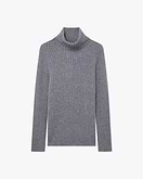 Pull Col Roulé Brera Femme - Gris Moyen