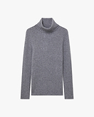 Pull Col Roulé Brera Femme - Gris Moyen