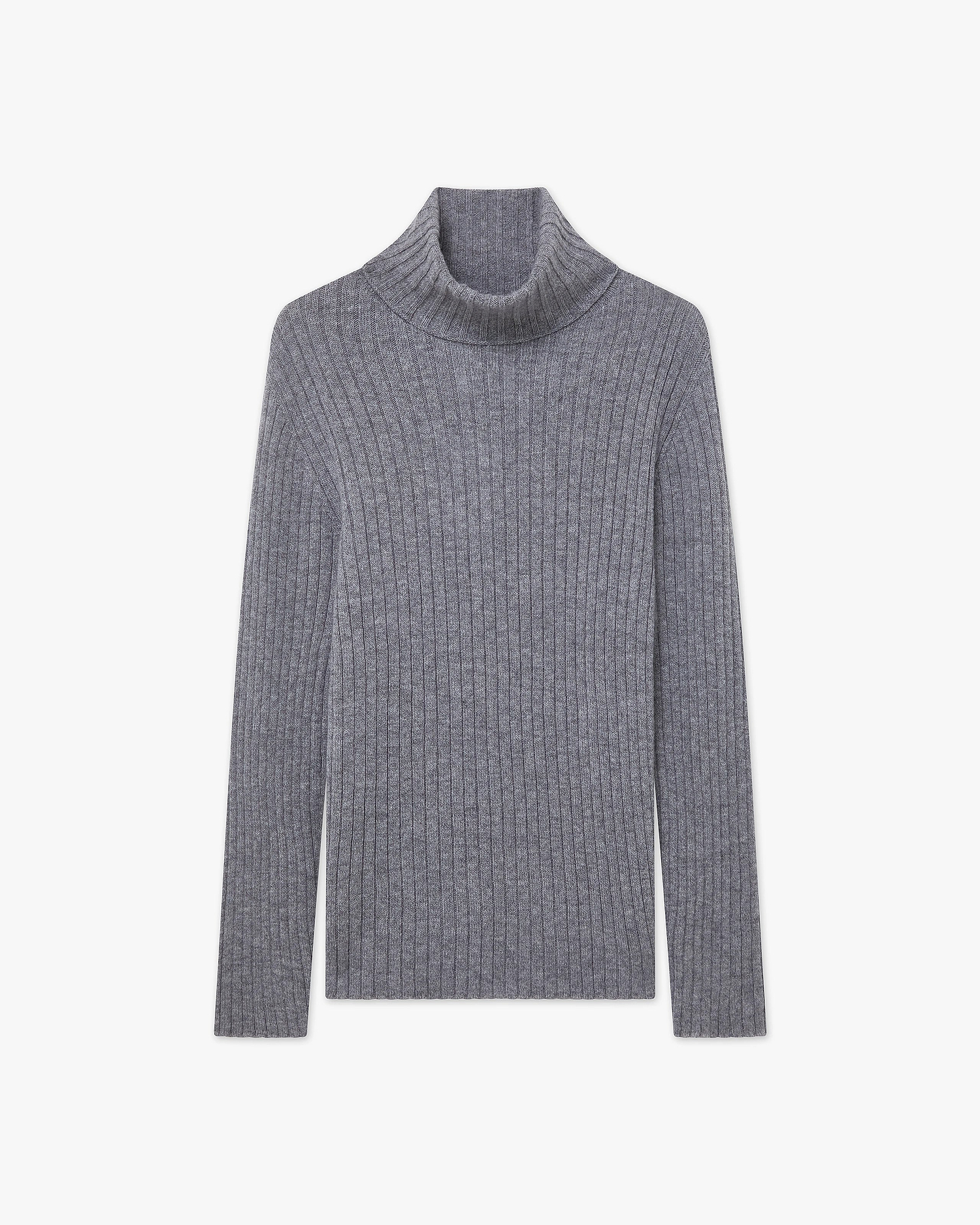 Women's Brera Turtleneck Sweater - Medium Grey Cashmere