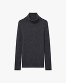 Pull Col Roulé Brera Femme - Gris Foncé