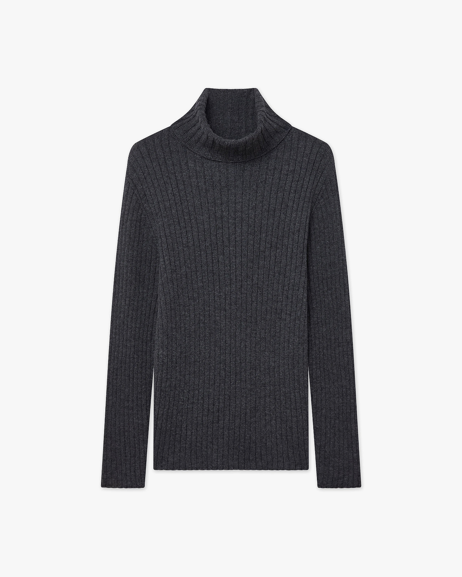 Women's Brera Turtleneck Sweater - Charcoal Cashmere