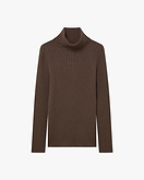 Pull Col Roulé Brera Femme - Marron