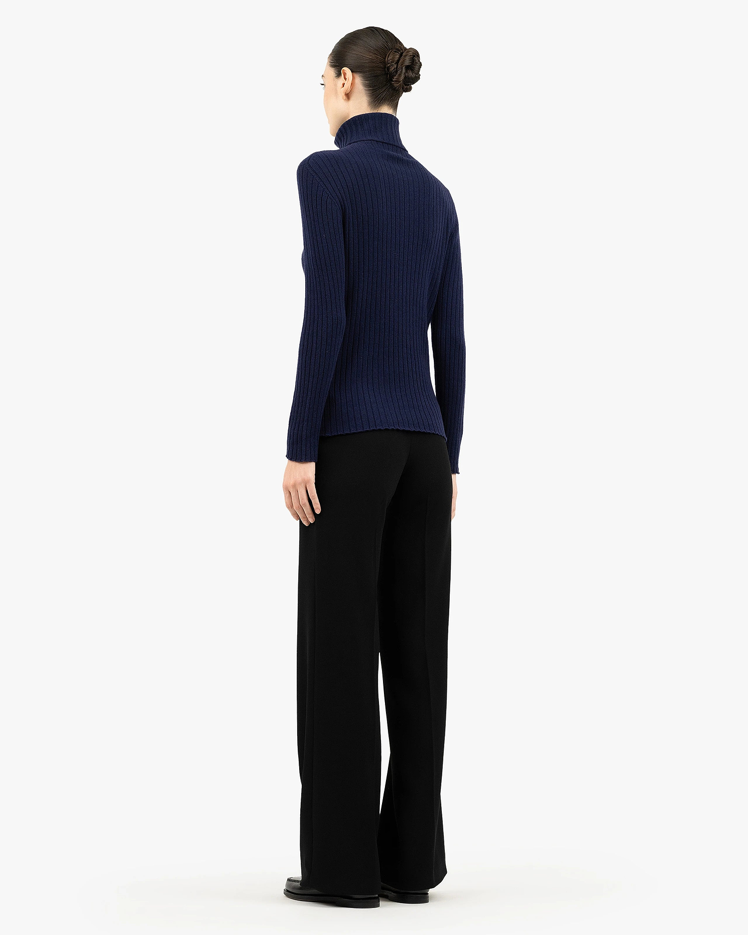 Women's Brera Turtleneck Sweater - Blue Cashmere