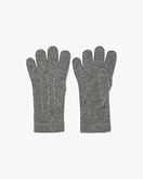 Zopfmuster Handschuhe - Mittelgrau