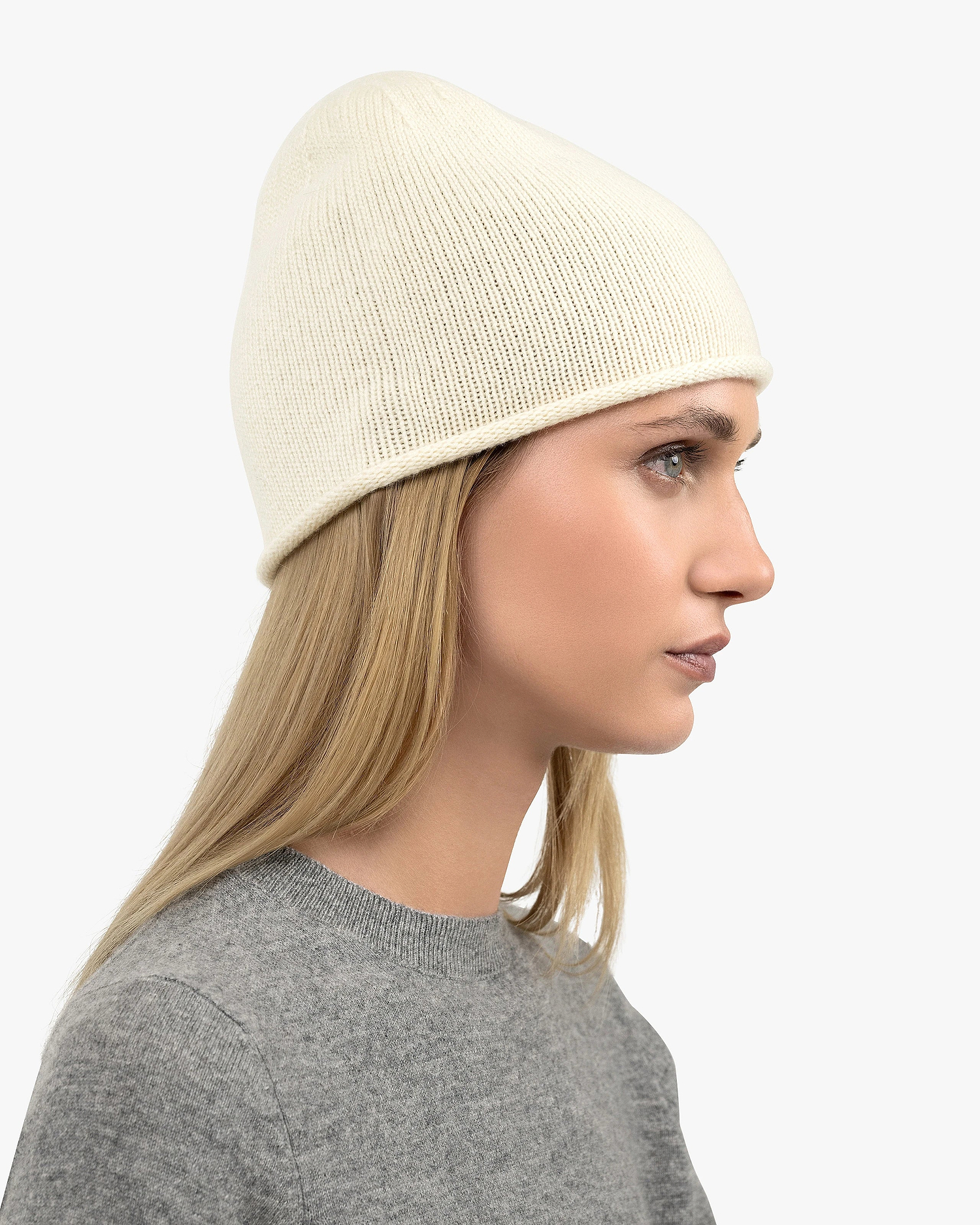 Women's San Carlo Beanie - White Cashmere