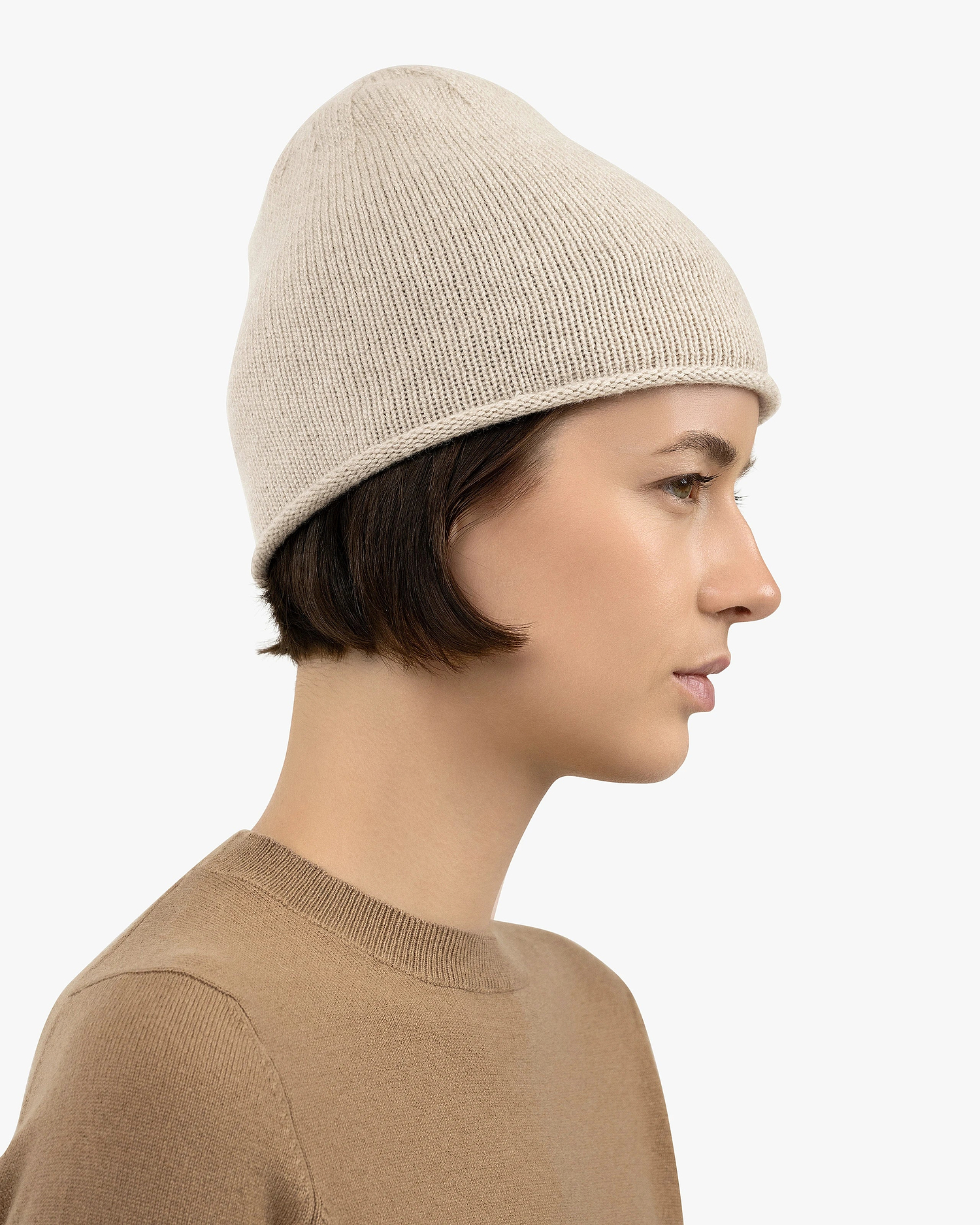 Women's San Carlo Beanie - Beige Cashmere