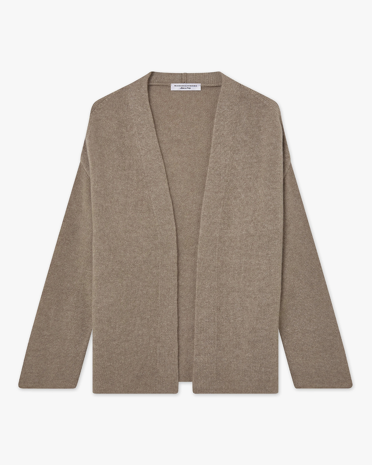Women's Dolomiti Cashmere Cardigan - Taupe | MaisonCashmere