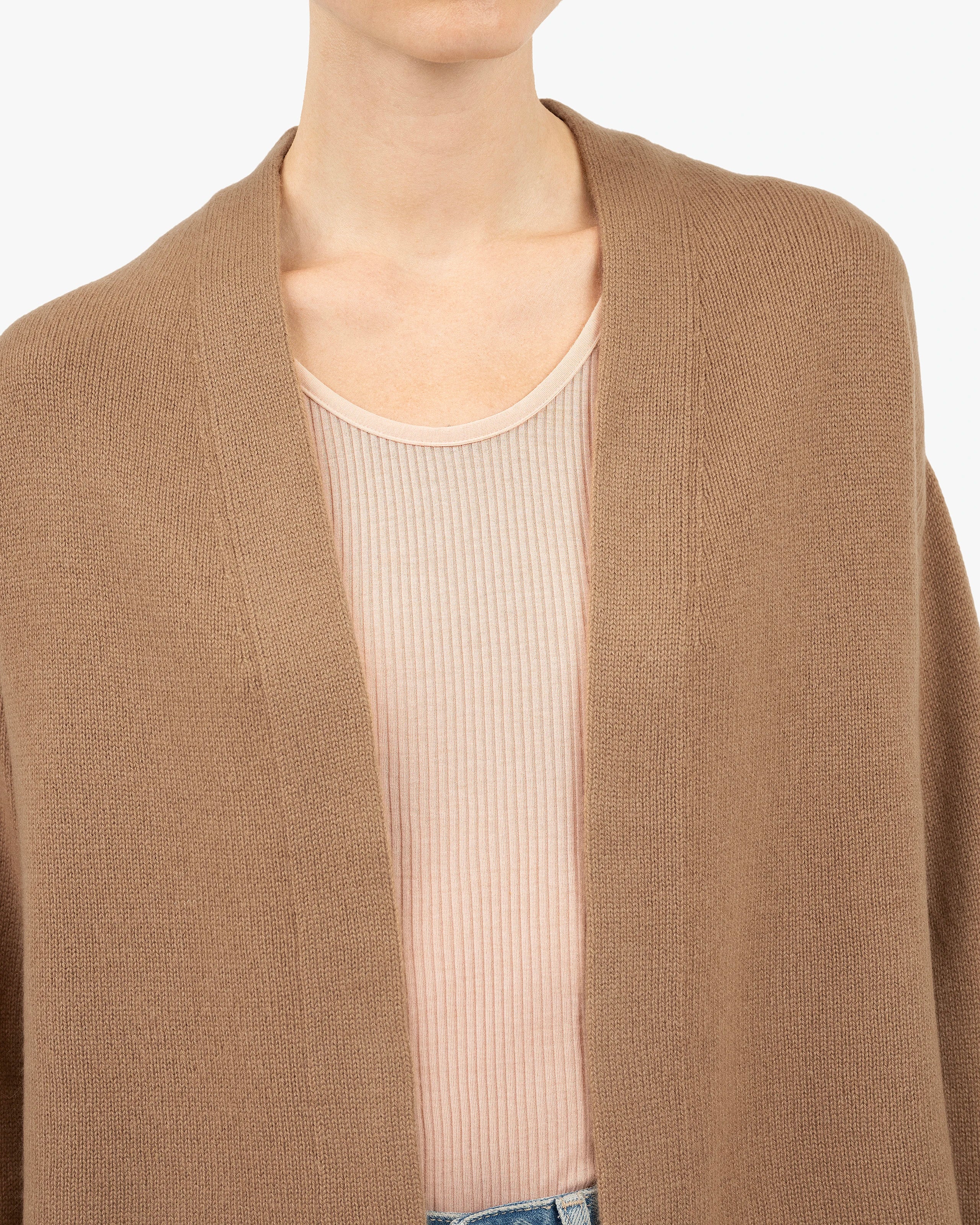Women's Dolomiti Cardigan - Camel Cashmere