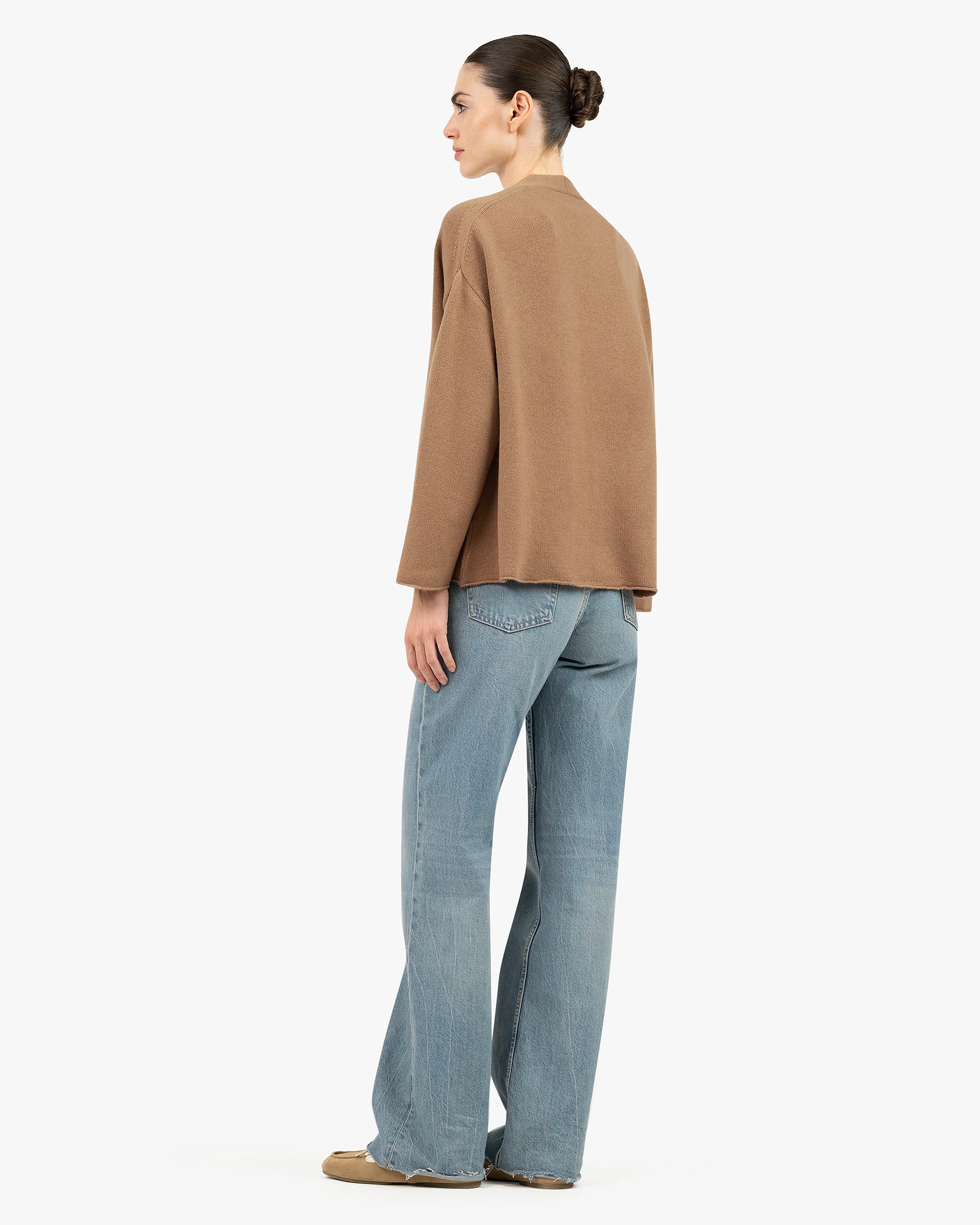 Women's Dolomiti Cardigan - Camel Cashmere