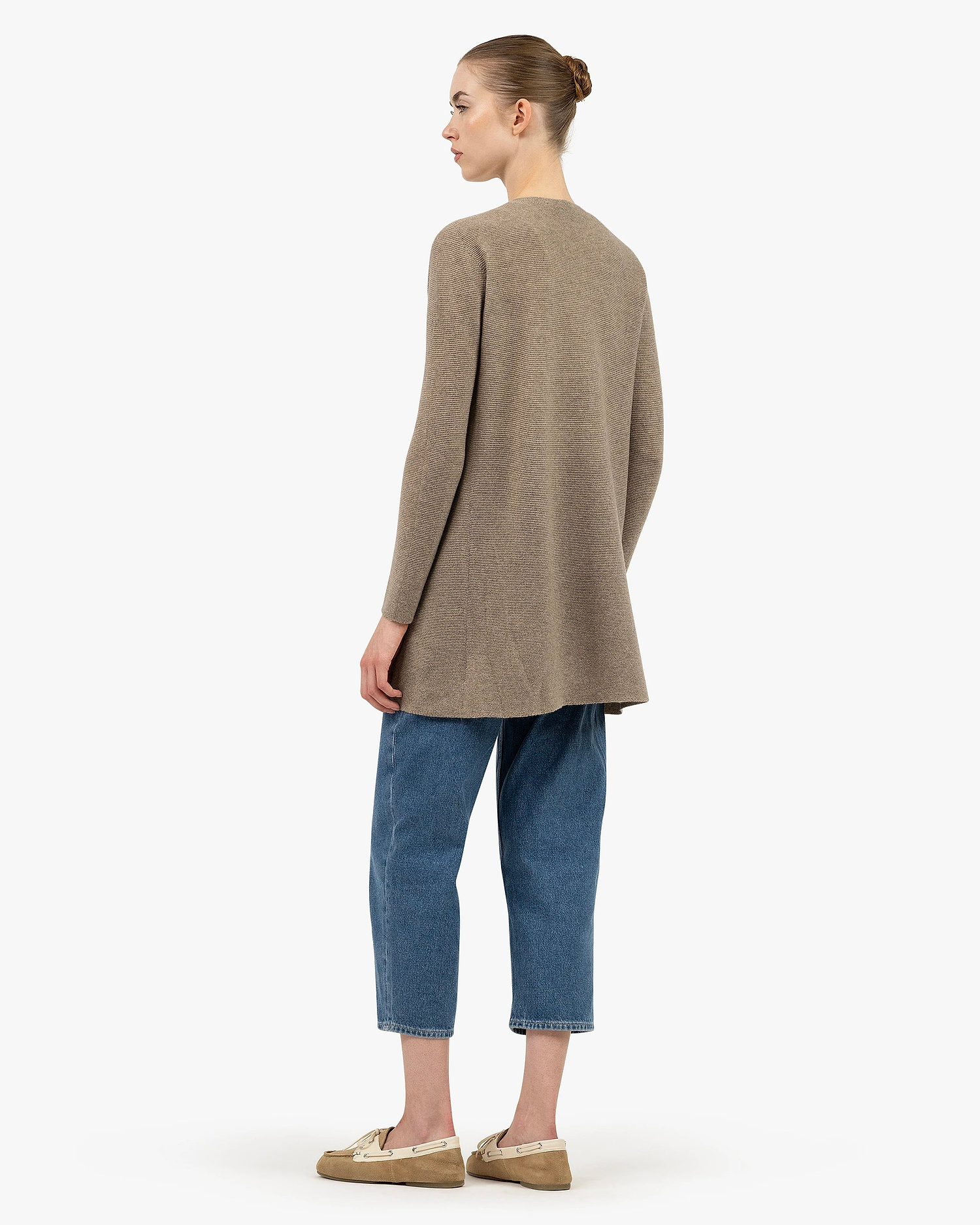 Soffio Cardigan - Taupe Cashmere