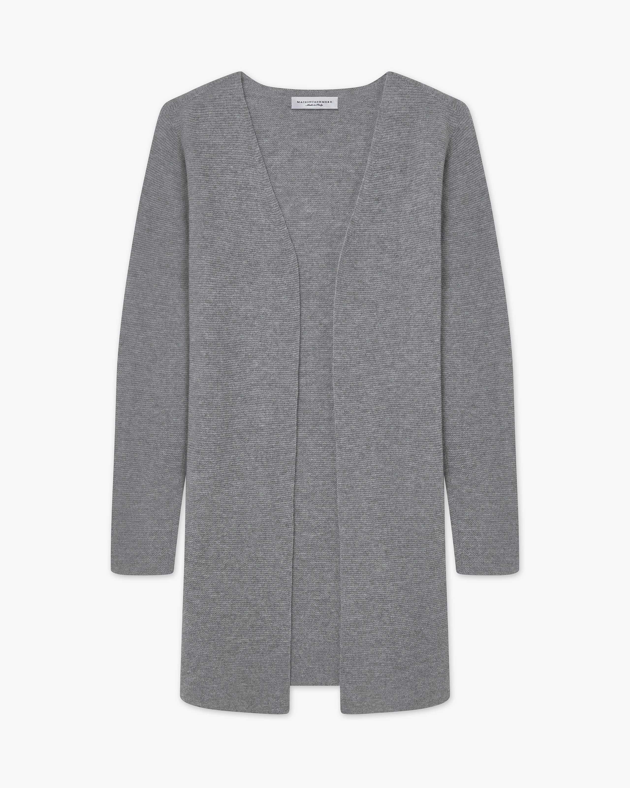Soffio Cardigan - Medium Grey Cashmere