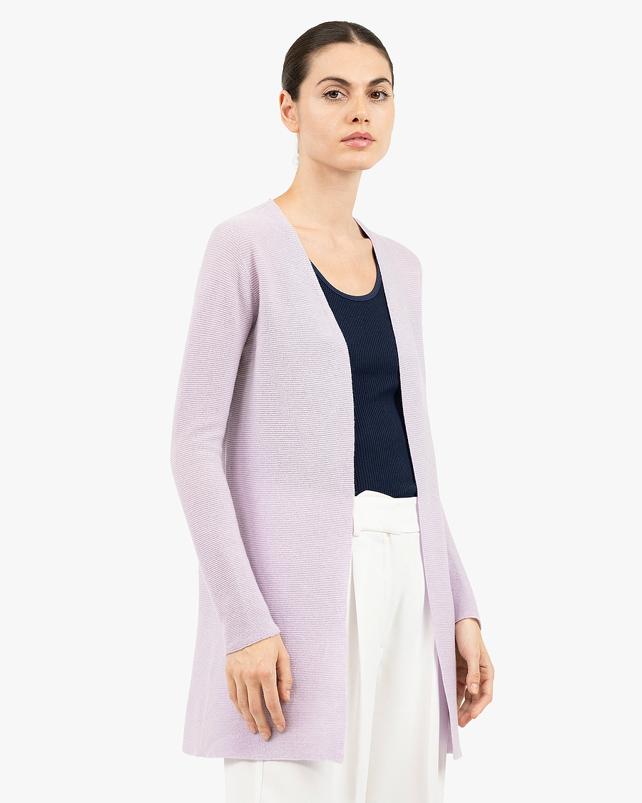 Soffio Cardigan - Lilac Cashmere