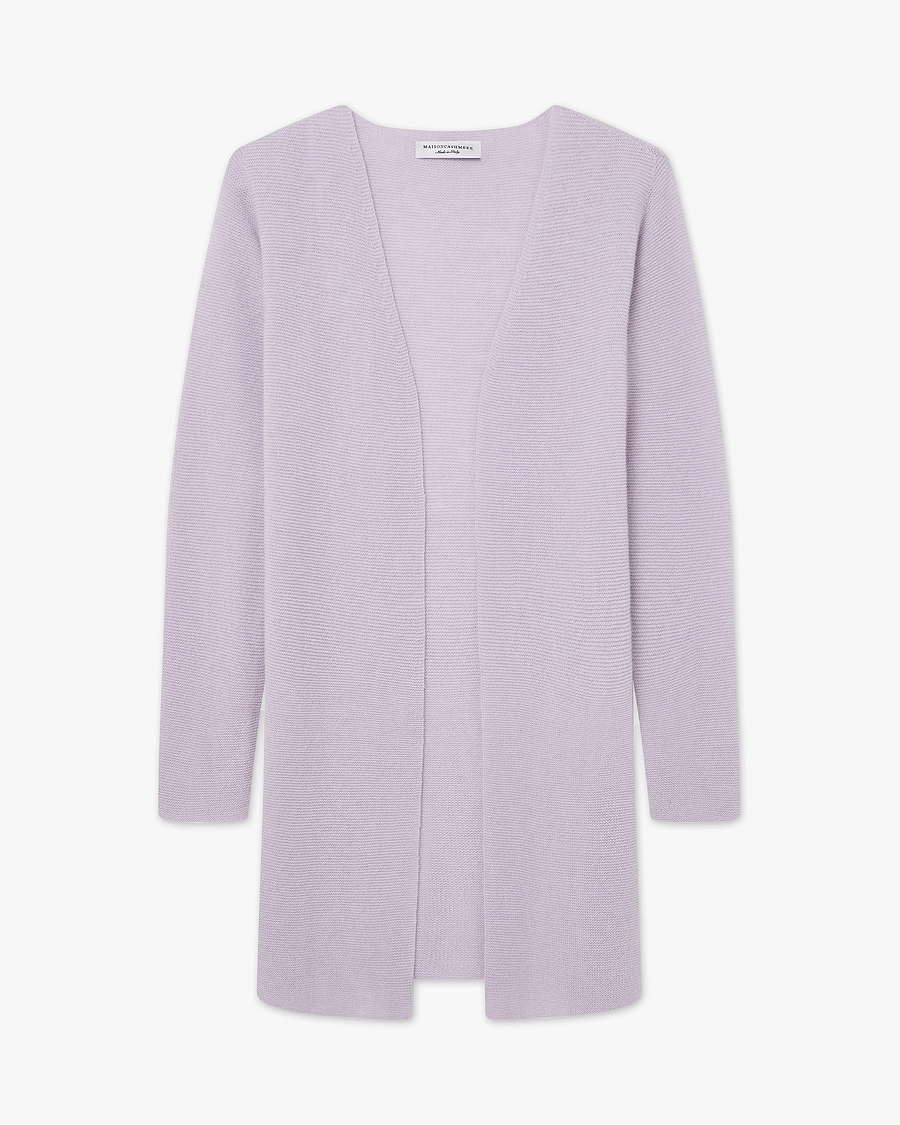 Soffio Cardigan - Lilac Cashmere