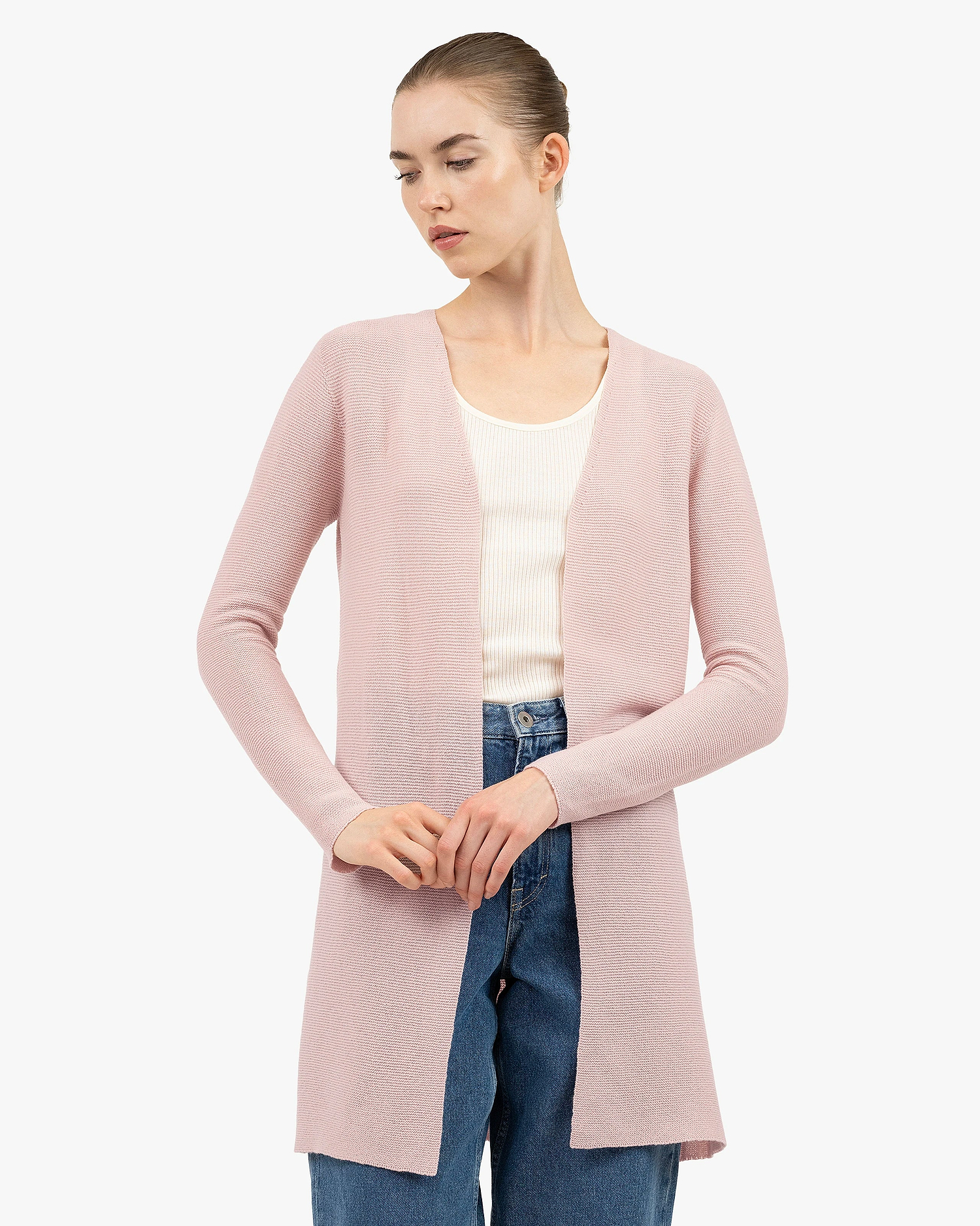 Soffio Cardigan - Rose Cashmere
