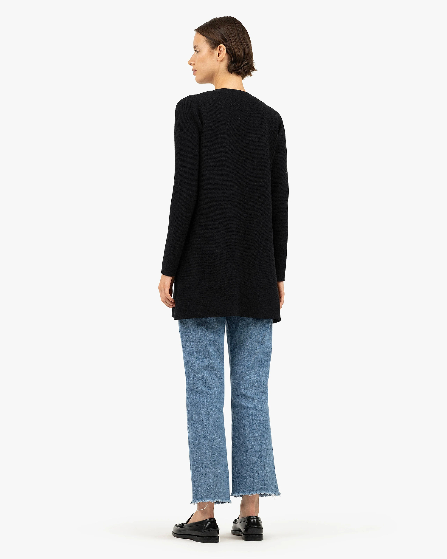 Soffio Cardigan - Black Cashmere