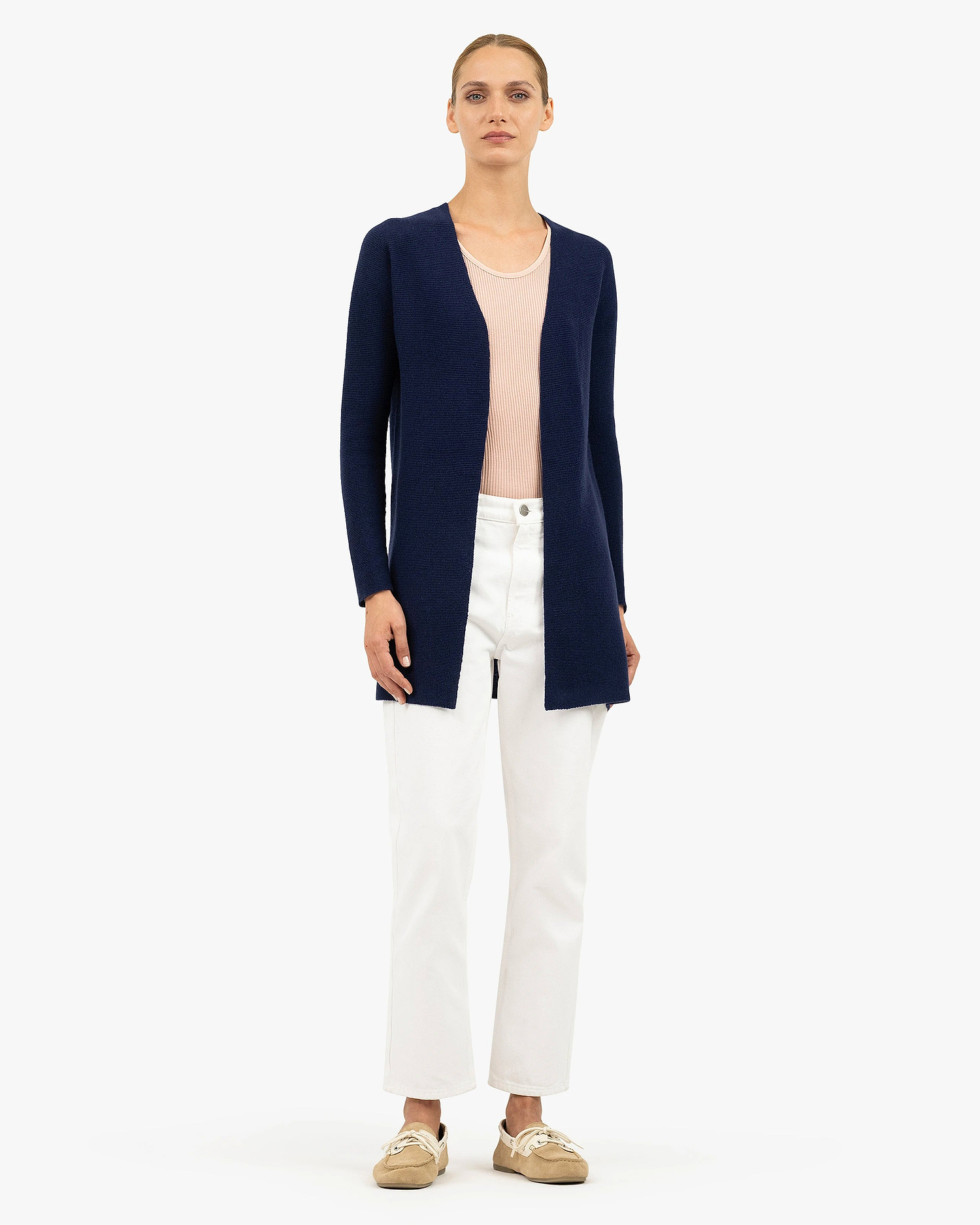 Soffio Cardigan - Blue Cashmere
