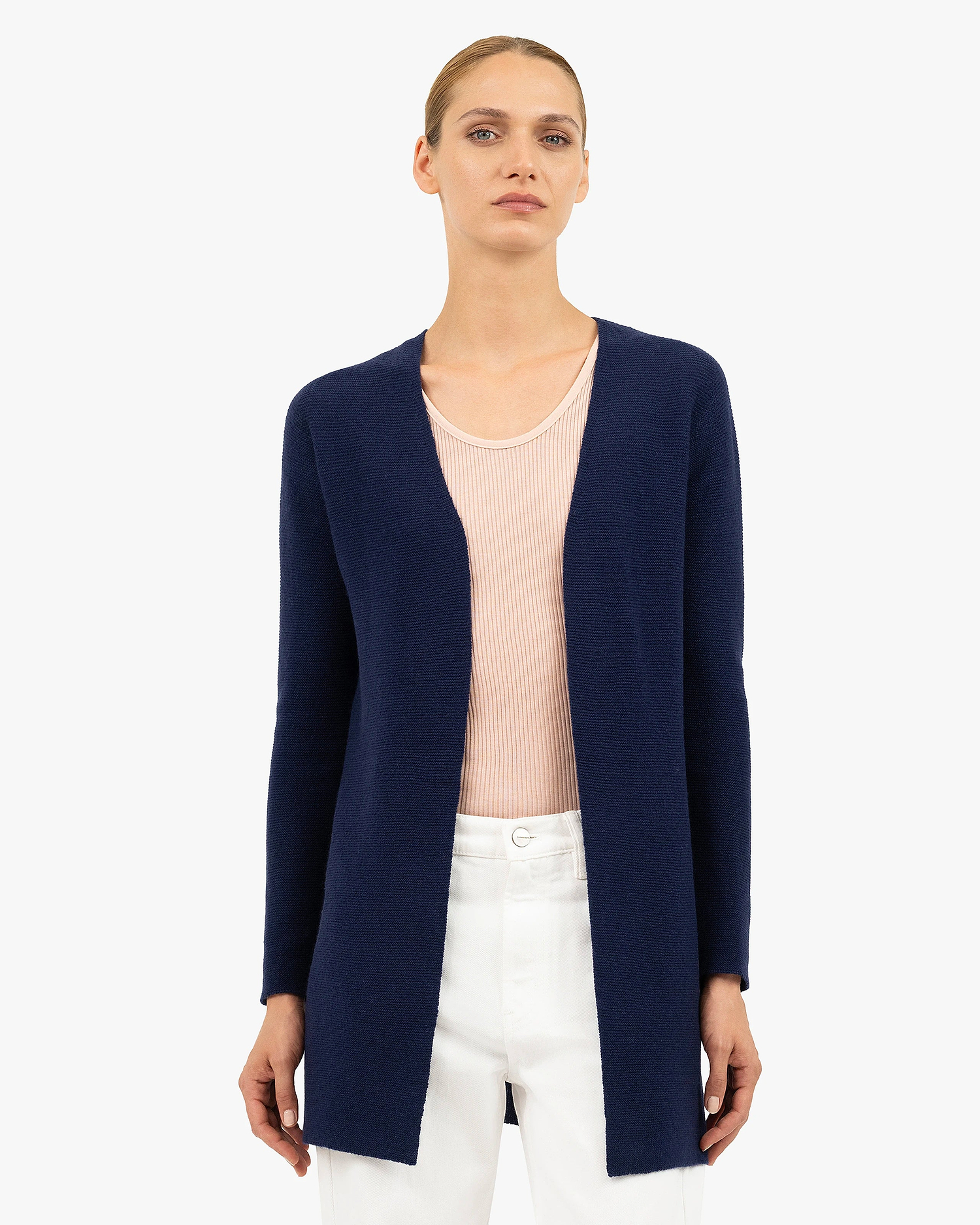 Soffio Cardigan - Blue Cashmere