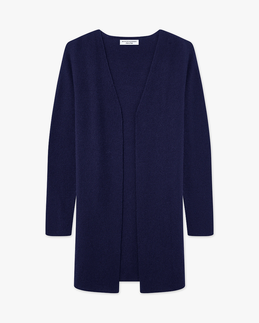 Soffio Cardigan - Blue Cashmere