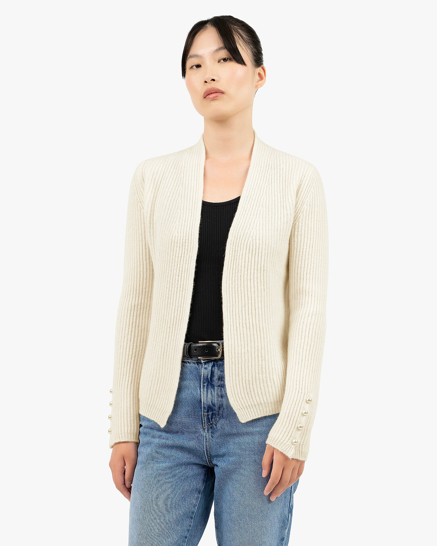 Sorapis Cardigan - White Cashmere