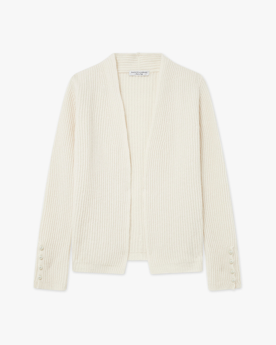 Sorapis Cardigan - White Cashmere