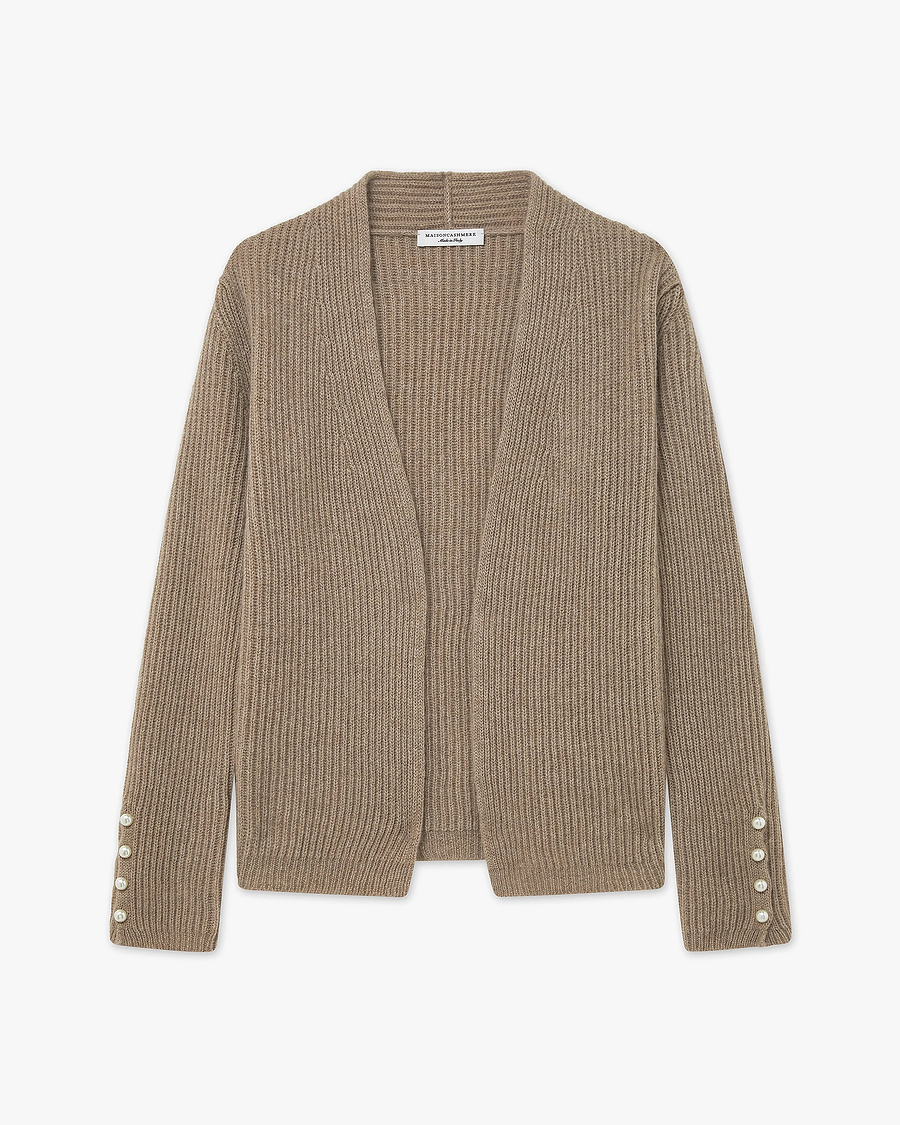 Sorapis Cardigan - Taupe Cashmere