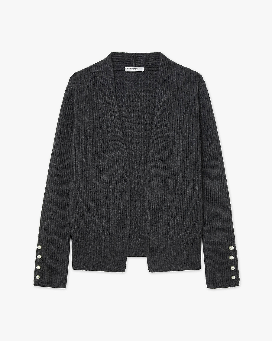 Sorapis Cardigan - Charcoal Cashmere