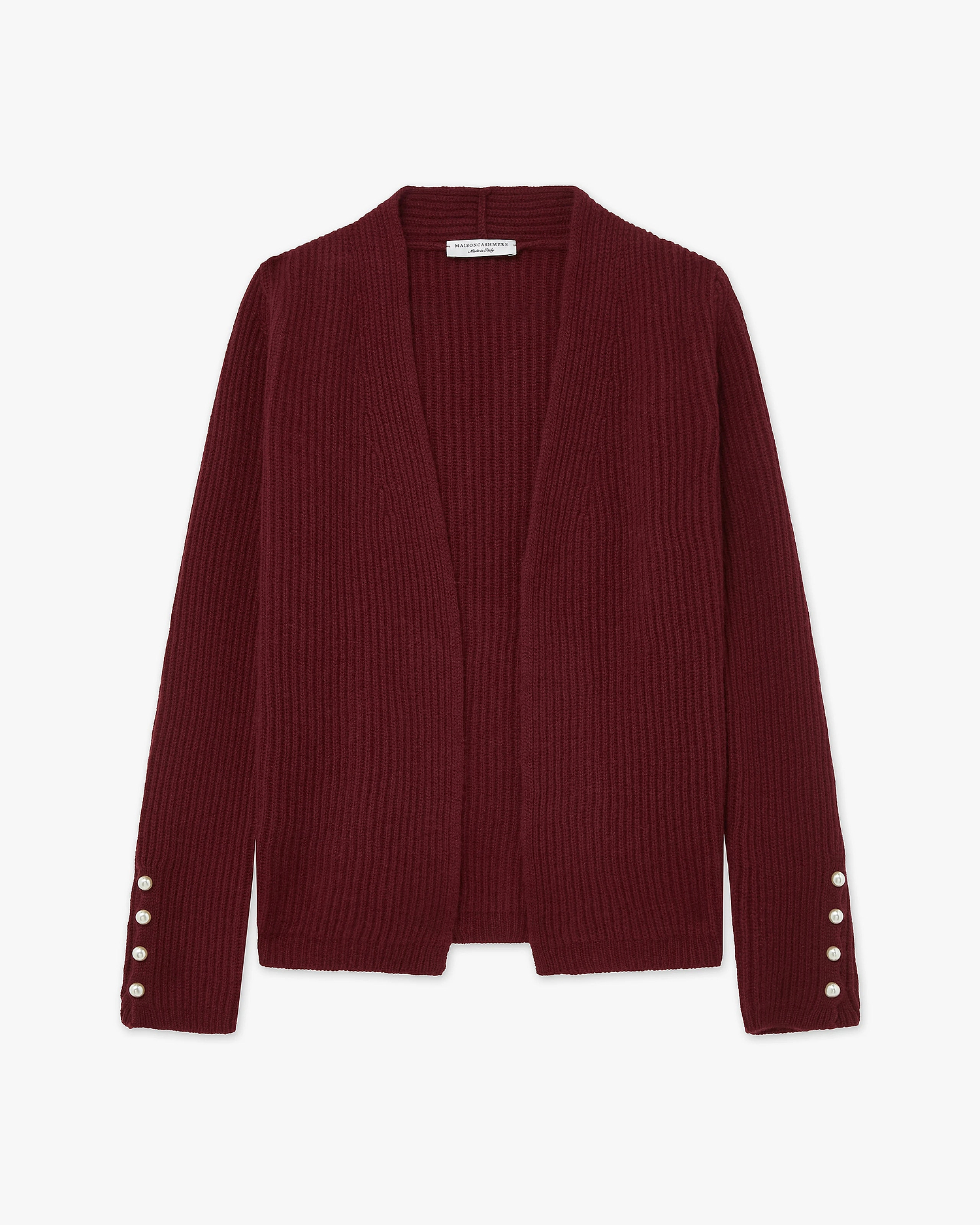 Sorapis Cardigan - Bordeaux Cashmere