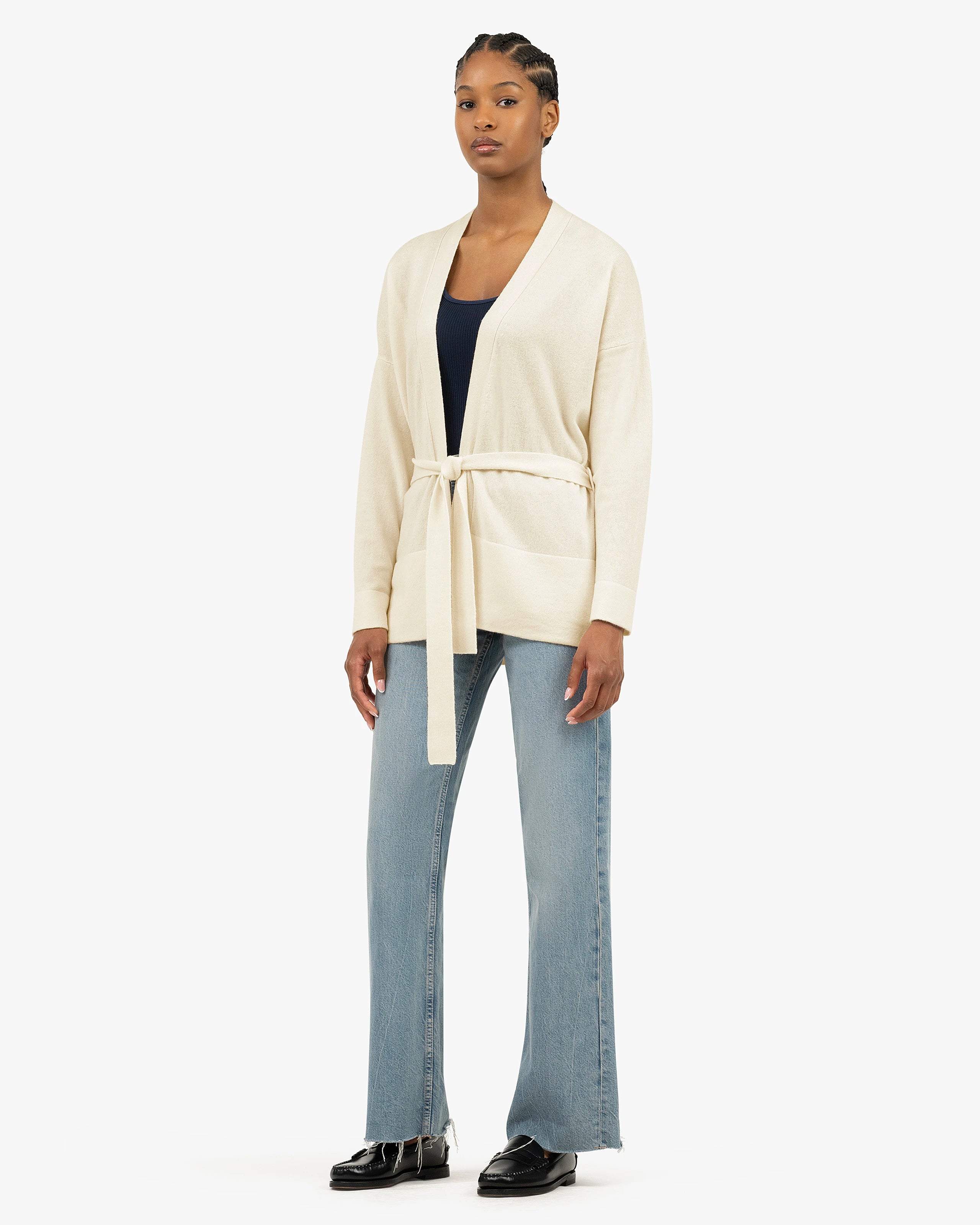 Women's Velia Cardigan - White Cashmere