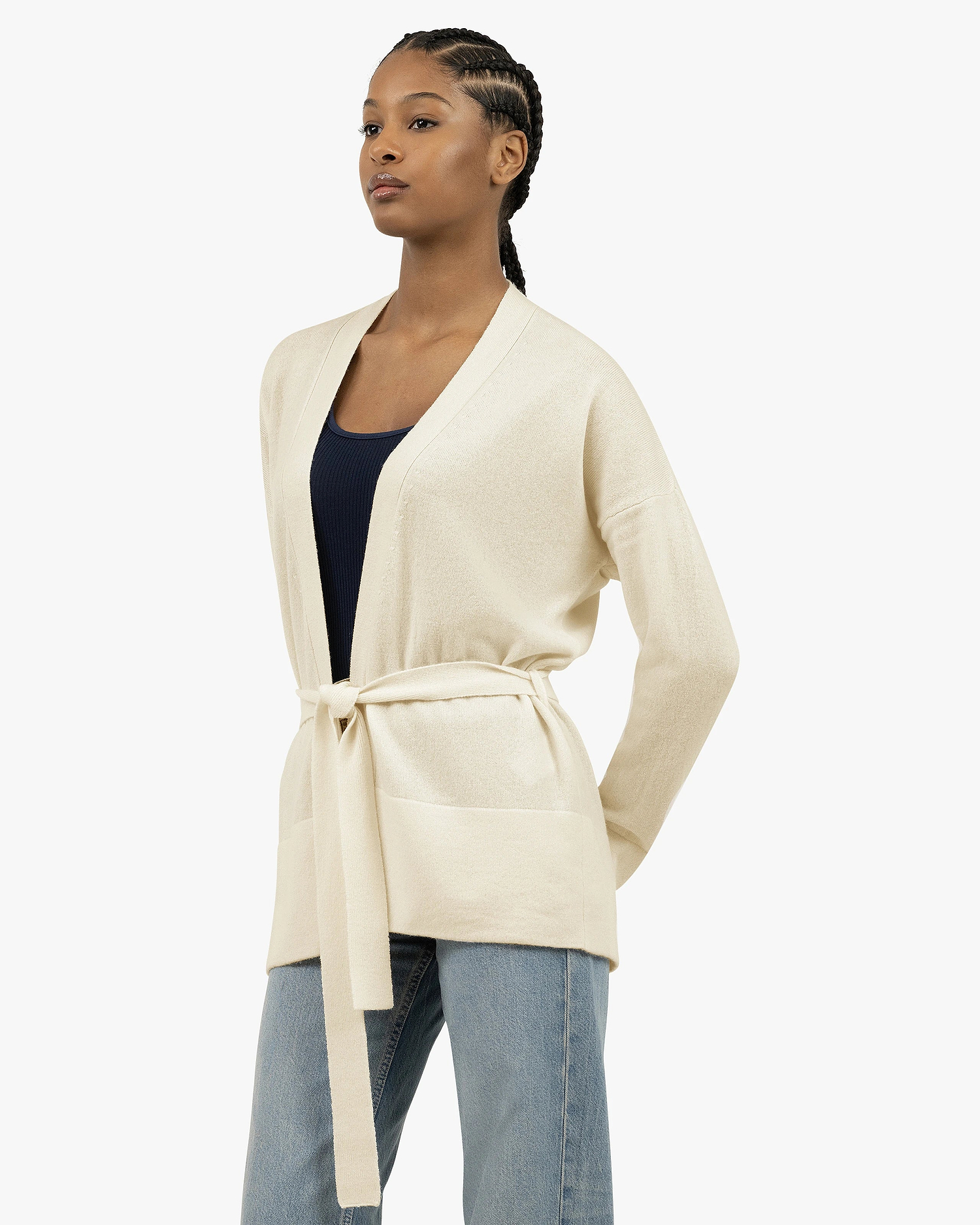 Women's Velia Cardigan - White Cashmere