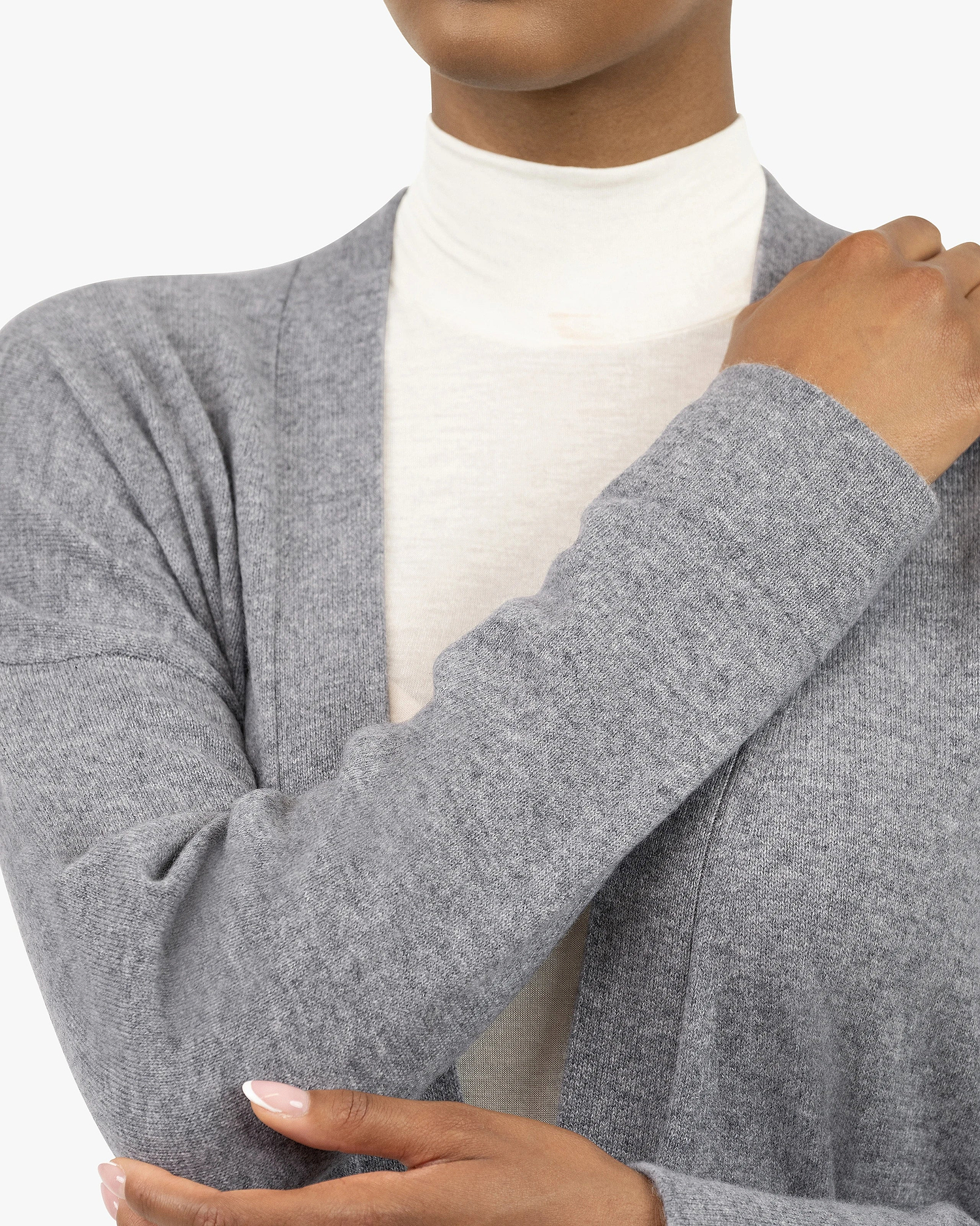 Women's Velia Cardigan - Medium Grey Cashmere