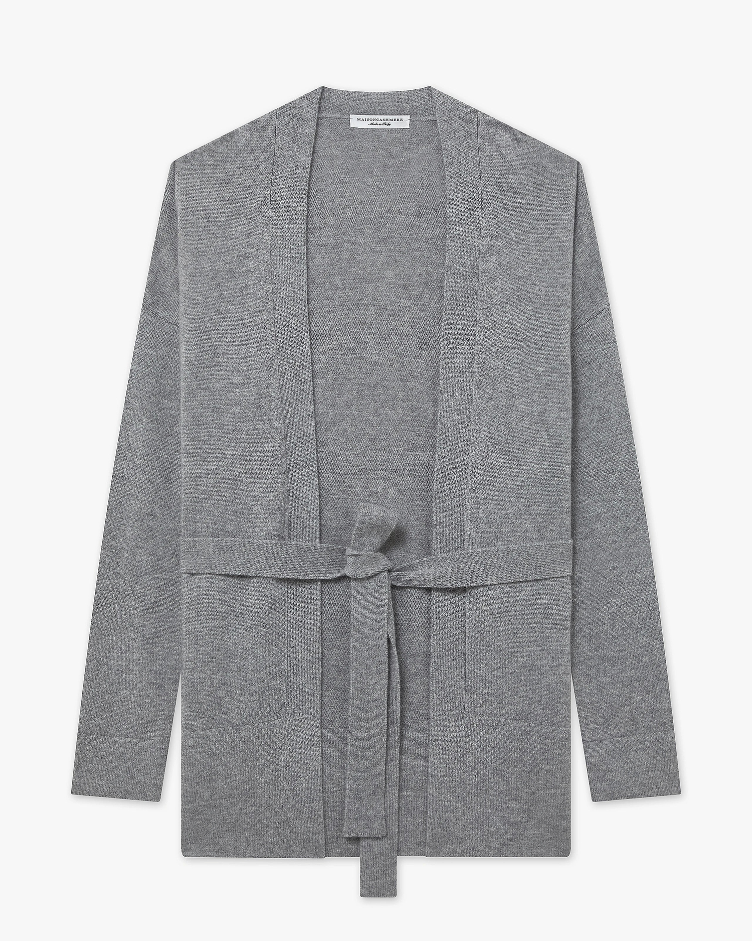 Women's Velia Cardigan - Medium Grey Cashmere