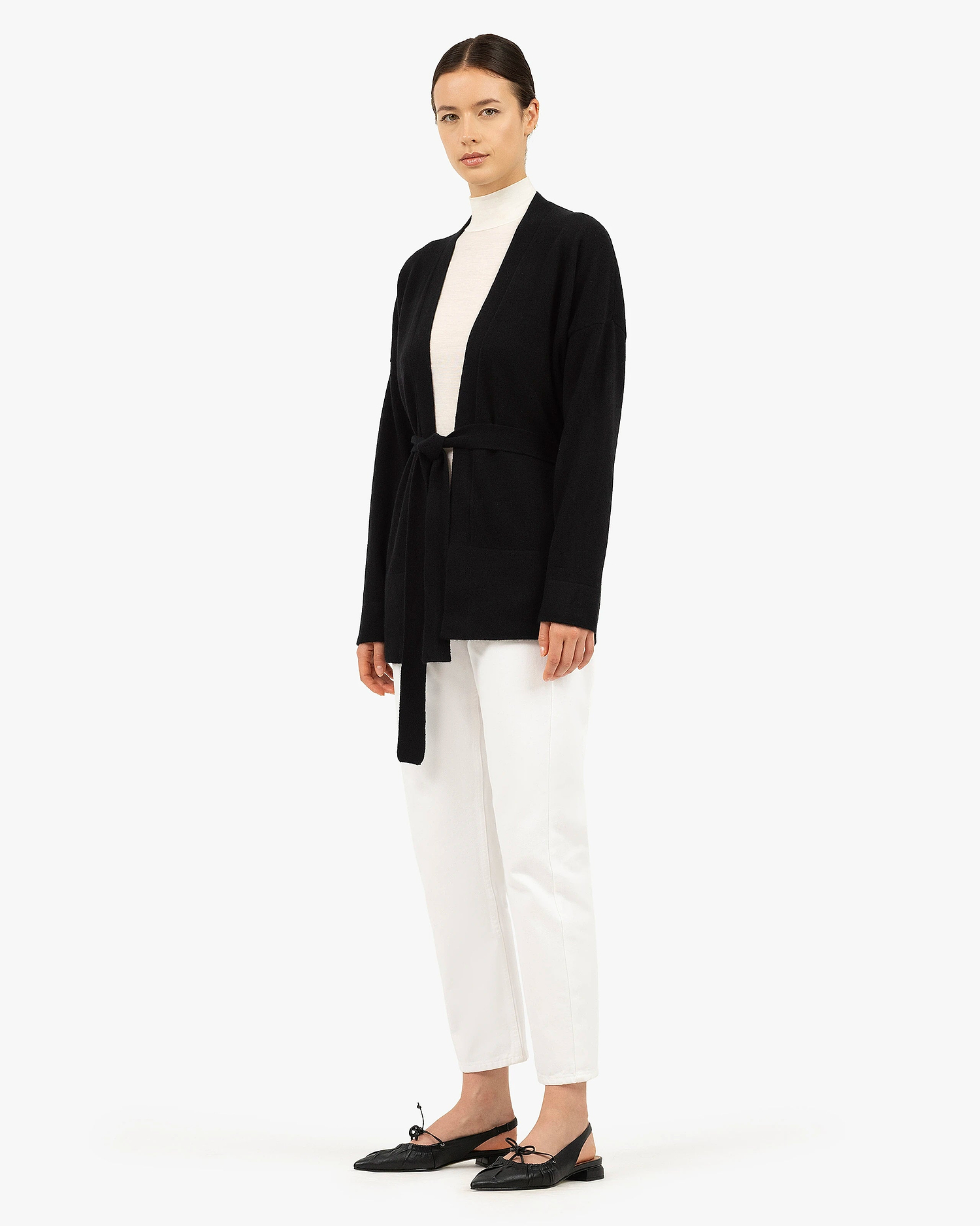 Women's Velia Cardigan - Black Cashmere