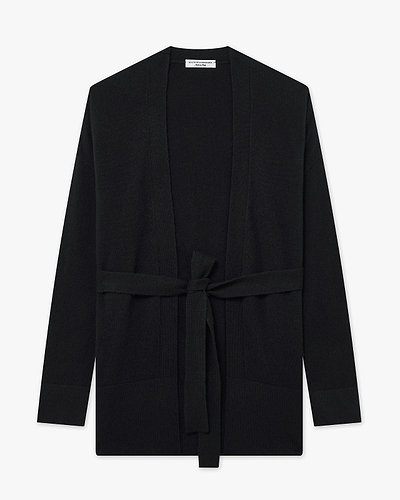 Women's Velia Cardigan - Black Cashmere