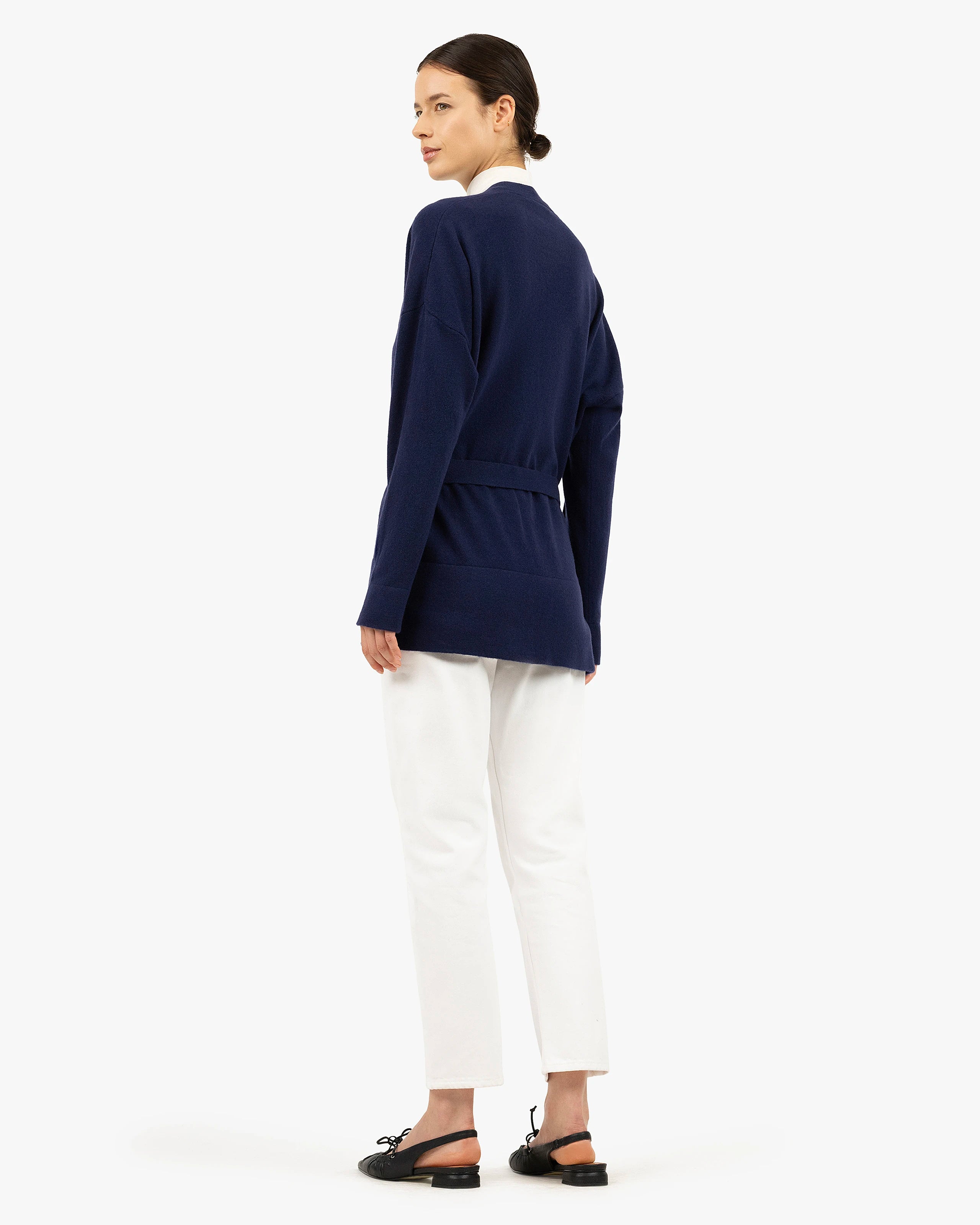 Women's Velia Cardigan - Blue Cashmere