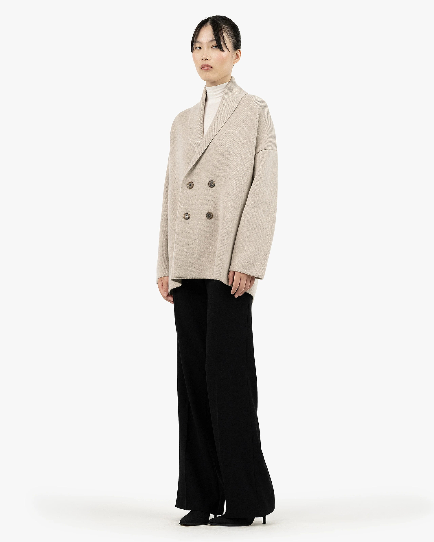 Women's Rialto Coat Cardigan - Beige Cashmere