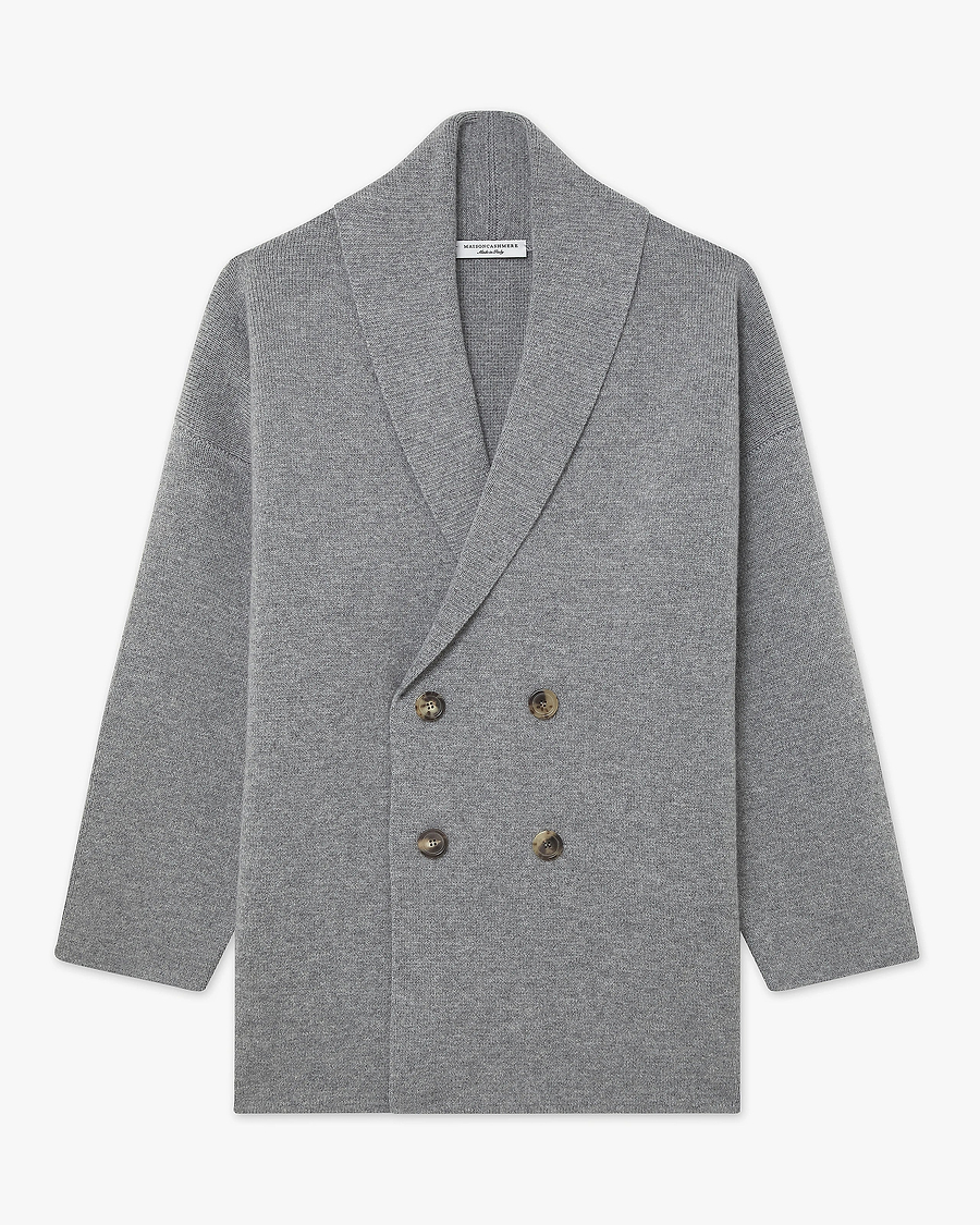 Women's Rialto Coat Cardigan - Medium Grey Cashmere