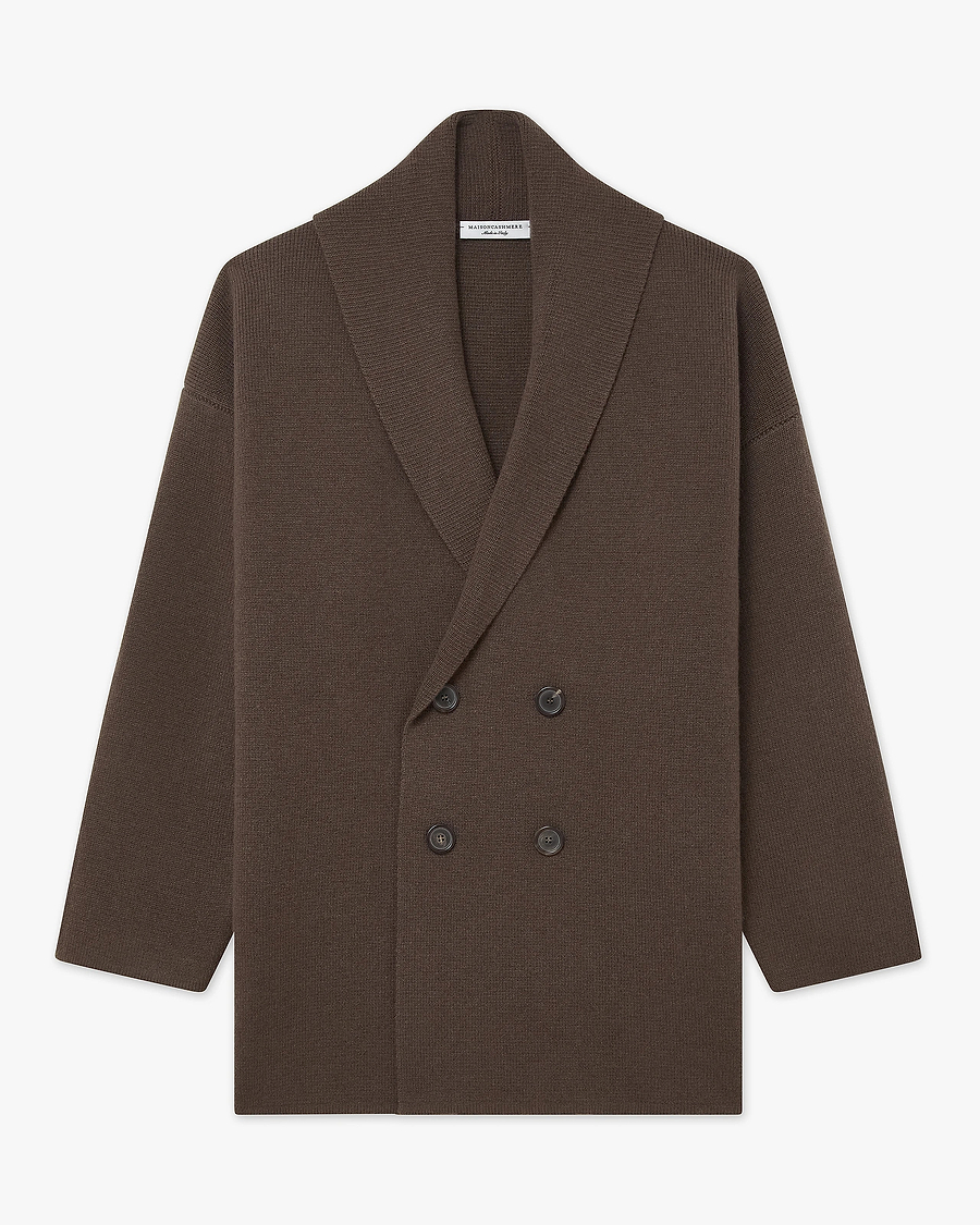 Women's Rialto Coat Cardigan - Brown Cashmere