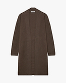 Degradé Ribbed Cardigan - Brown