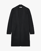 Degradé Ribbed Cardigan - Black