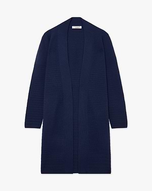Degradé Ribbed Cardigan - Blue