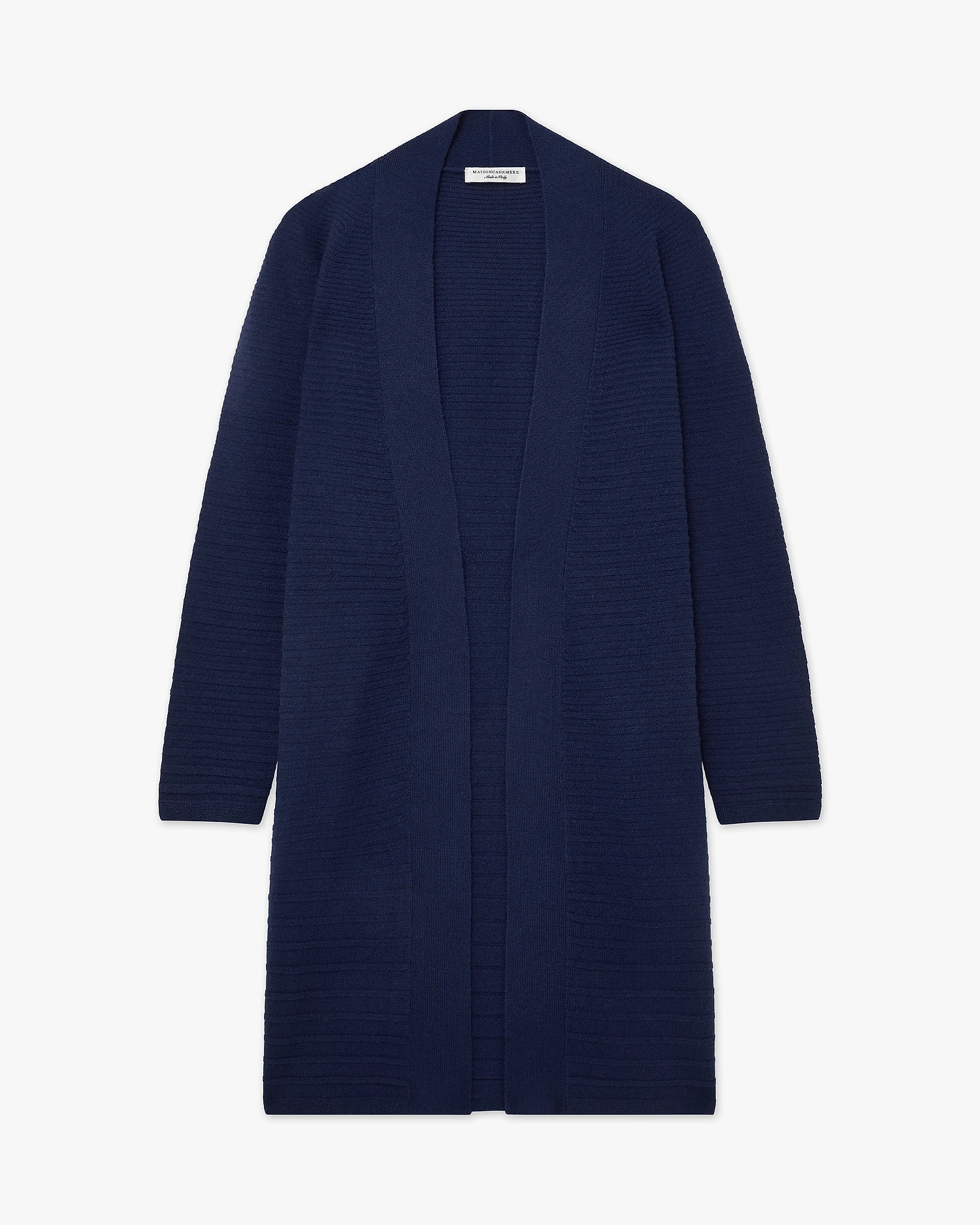 Degradé Ribbed Cardigan - Blue Cashmere