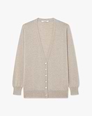 Cardigan Col V Essential Femme - Beige